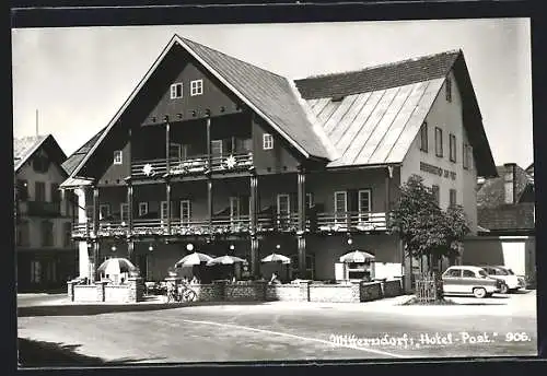 AK Bad Mitterndorf, Hotel Post mit Terrassenlokal