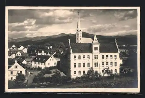 AK Zeltweg, Teilansicht mit der Kirche