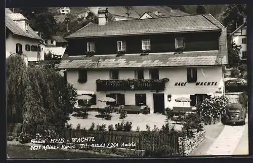 AK Aflenz, Pension Haus Wachtl mit Terrasse