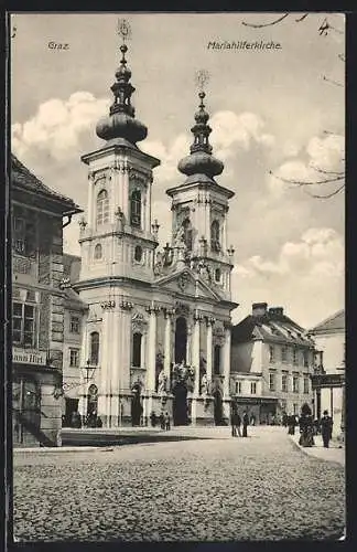 AK Graz, Platz vor der Mariahilferkirche
