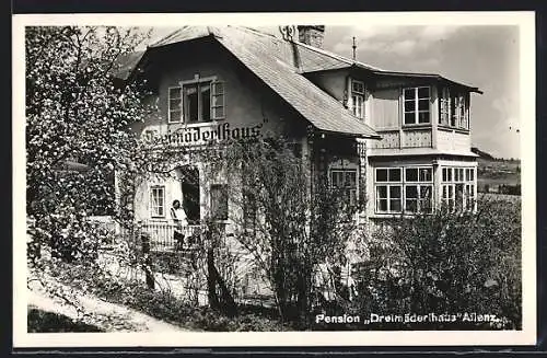 AK Aflenz, Gasthaus Pension Dreimadlerhaus mit Hausdame