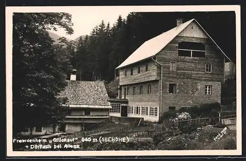 AK Dörflach bei Aflenz, Gasthaus Glückauf in den Bergen