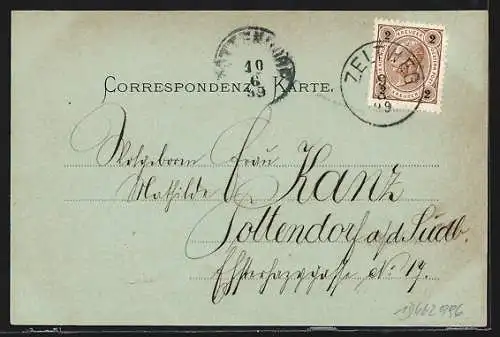 AK Zeltweg, Gesamtansicht mit Fabrik