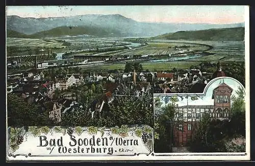 AK Bad Sooden a. Werra, Ortsansicht mit Westerburg