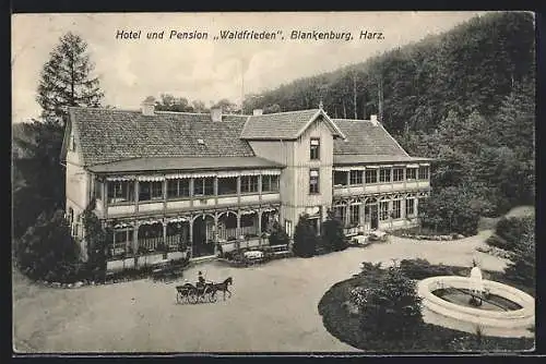AK Blankenburg /Harz, Hotel und Pension Waldfrieden