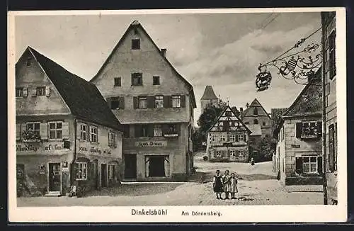 AK Dinkelsbühl, Strasse am Dönnersberg