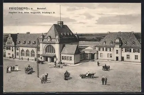 AK Friedberg / Hessen, Blick auf den Bahnhof