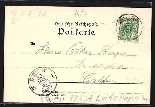 Künstler-AK K. Mutter: Beuron, Gesamtansicht und Wildenstein