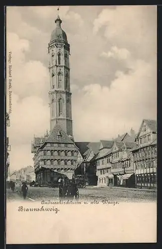 AK Braunschweig, Andreaskirchturm u. Alte Waage