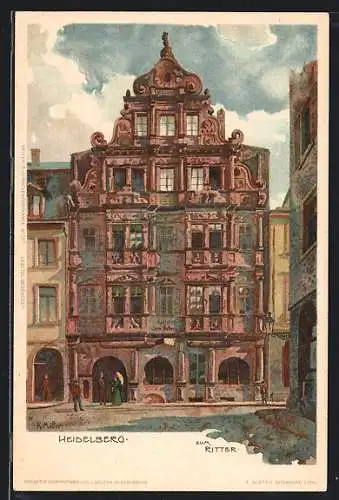 Künstler-AK Karl Mutter: Heidelberg, Zum Ritter