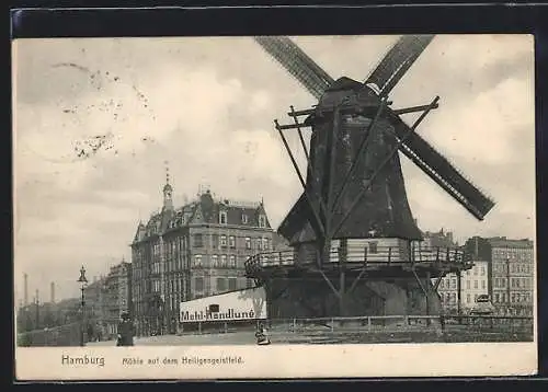 AK Hamburg, Mühle auf dem Heiligengeistfeld