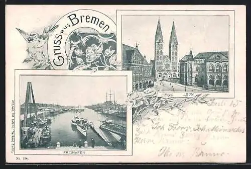 AK Bremen, Freihafen, Dom