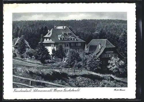 AK Freudenstadt /Schwarzwald, Hospiz Teuchelwald u. Umgebung