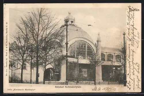 AK Berlin-Schöneberg, Aussenansicht Bahnhof Nollendorfplatz, U-Bahn