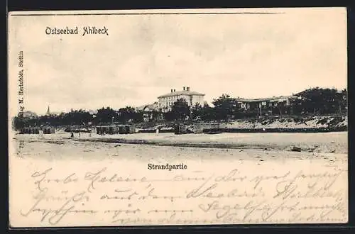 AK Ahlbeck, Ostseebad, Strandpartie