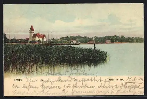 AK Berlin-Tegel, Parthie am See