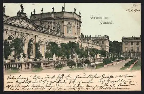 AK Kassel, Orangerie in der Karlsaue