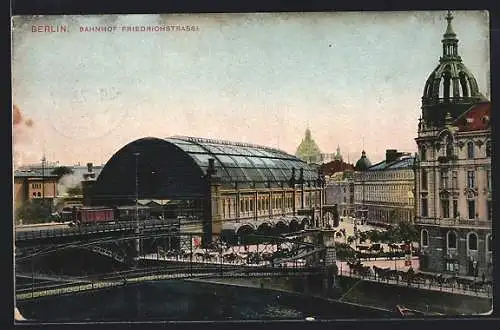 AK Berlin, Bahnhof Friedrichstrasse