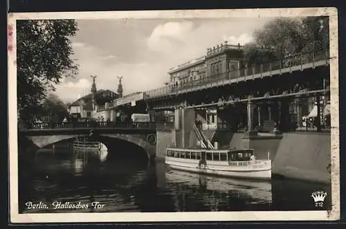 AK Berlin-Kreuzberg, Hallesches Tor mit U-Bahnhof