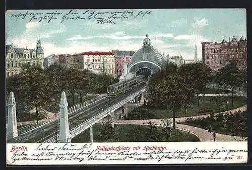 AK Berlin-Schöneberg, Nollendorfplatz mit U-Bahn-Station