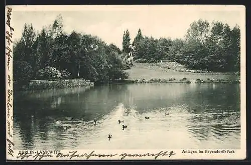 AK Berlin-Lankwitz, Anlagen im Beyendorff-Park