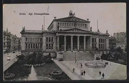 AK Berlin, königliches Schauspielhaus am Gendarmenmarkt