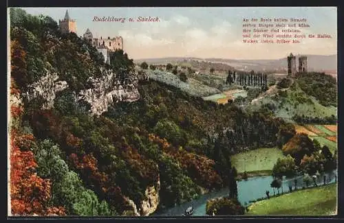 AK Saaleck / Saale, Rudelsburg an der Saale
