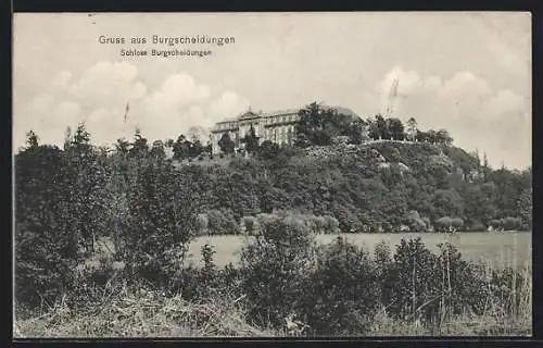 AK Burgscheidungen, Blick auf Schloss Burgscheidungen u. Umgebung