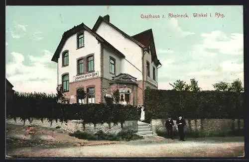 AK Winkel / Rheingau, Gasthaus zum Rheineck