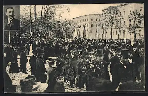 AK Augsburg, Hans Rollwagen, Landtagsabgeordneter und Gemeindebevollmächtigter, Gestorben 1912