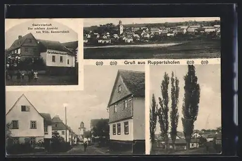 AK Ruppertshofen / Taunus, Gasthaus Zur schönen Aussicht, Strassenpartie