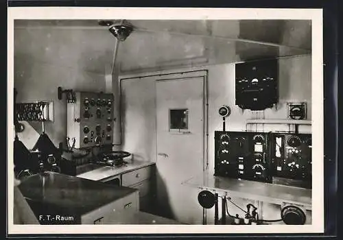 AK F.T.-Raum eines Zeppelin Luftschiffes