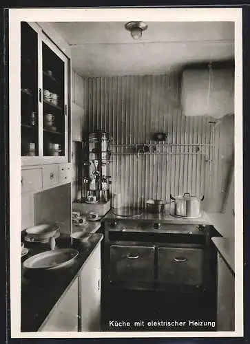 AK Küche mit elektrischer Heizung, Innenansicht
