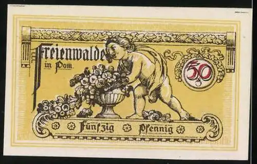 Notgeld Freienwalde in Pom., 50 Pfennig, Stadtsiegel