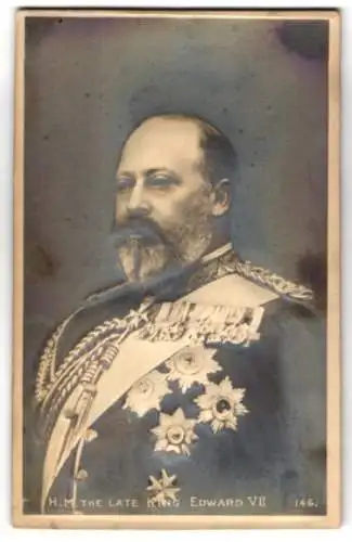 Relief-AK H. M. The Late King Edward VII of England