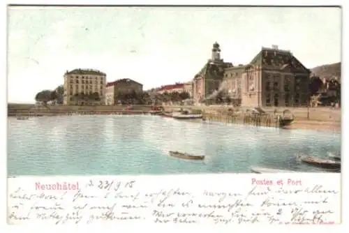 Relief-AK Neuchâtel, Postes et Port