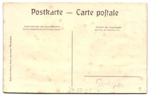 Relief-AK Meglisalp, Ortsansicht mit Kirche