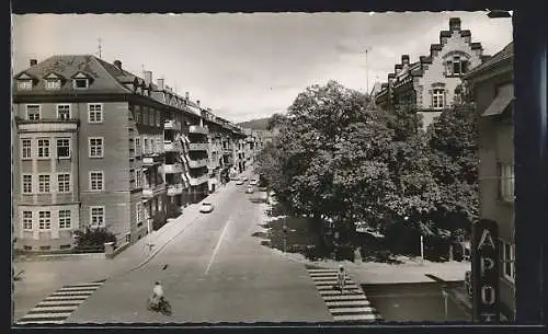 AK Offenburg i. B., Weingartenstrasse aus der Vogelschau