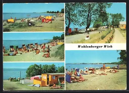 AK Gramkow, Campingplatz Wohlenberger Wiek mit Badestrand