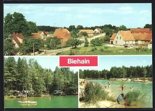 AK Biehain, Campingplatz R/24 am Waldsee, Teilansicht