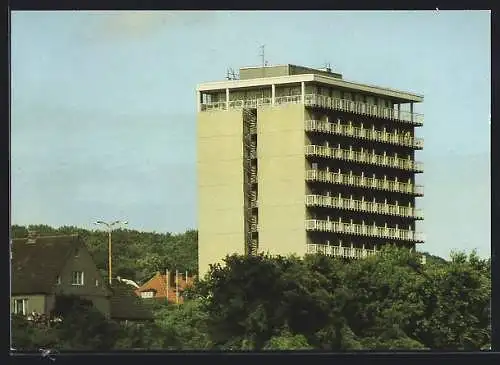 AK Sassnitz /Rügen, Rügenhotel aus der Vogelschau