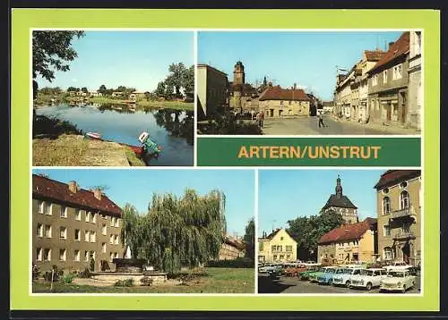 AK Artern /Unstrut, Nordhäuser Strasse, Markt