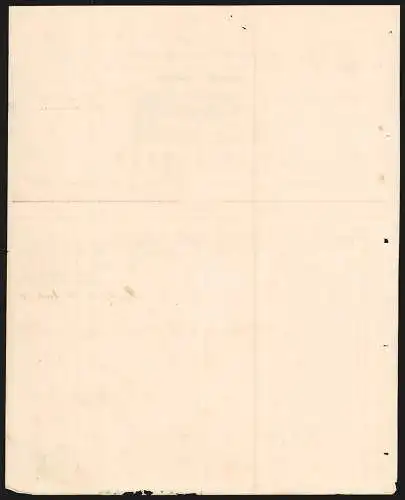 Rechnung Greiz 1888, J. P. Reissmann, Mech. Wollenwaaren-Weberei, Ansicht der Betriebsanlage, Medaille Leipzig