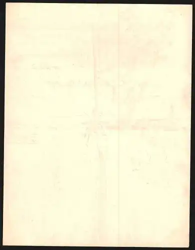 Rechnung Leipzig-Plagwitz 1902, Chromo-Papier- & Carton-Fabrik AG, Das Betriebsgelände aus der Vogelschau