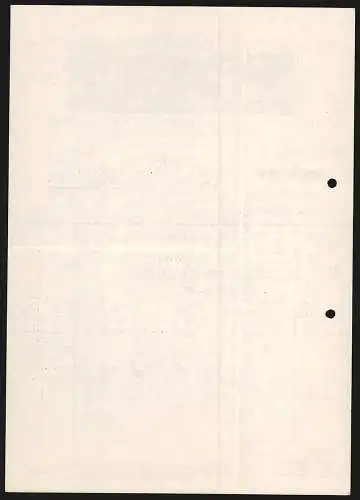 Rechnung Emmendingen 1933, Erste Deutsche Ramie-Gesellschaft, Textil-Fabrikation, Werkgelände und Arbeiterkolonie