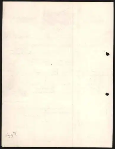 Rechnung Tuttlingen 1909, Gebr. Dihlmann, Mechanische Schuh-Fabrik, Transportkutsche am Betriebsgelände