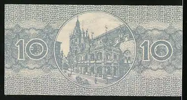 Notgeld Köln 1920, 10 Pfennig, Ritter mit Schild