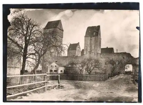 Fotografie W. Apel, Berlin, Ansicht Nassenfels, Strasseneck vor der Burg