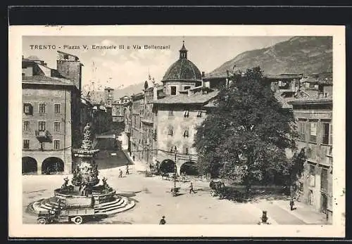 AK Trento, Piazza V. Emanuele III e Via Bellenzani