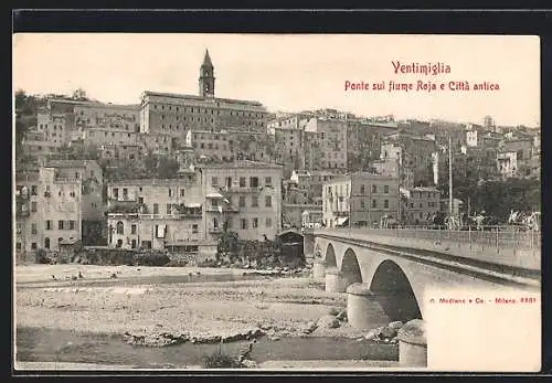 AK Ventimiglia, Ponte sul fiume Roja e Città antica